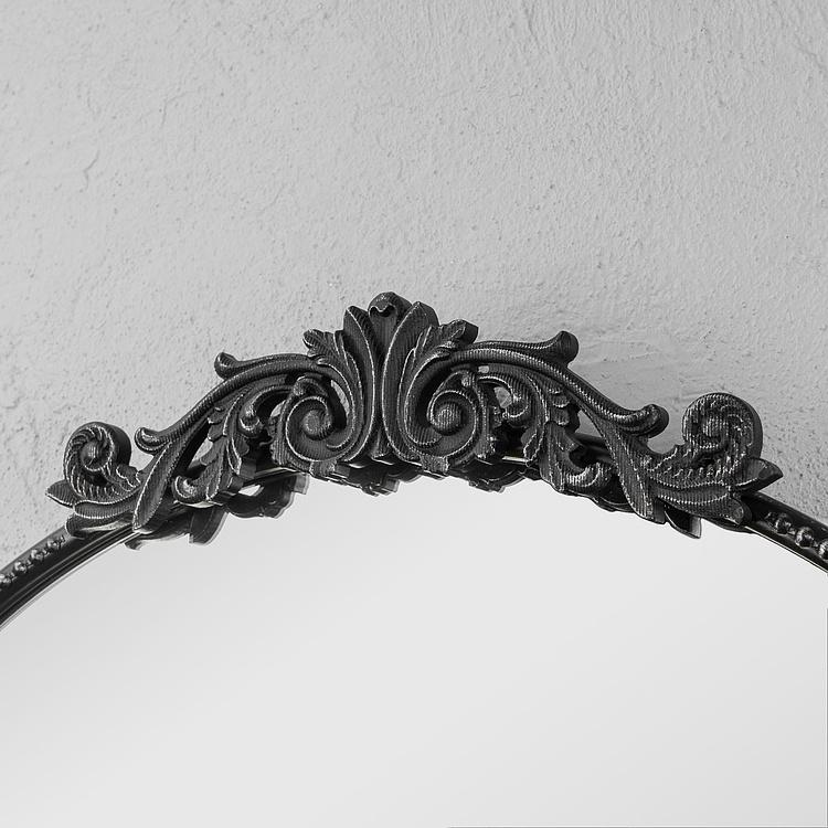 Круглое зеркало в чёрной раме Диа Dia Round Mirror Black