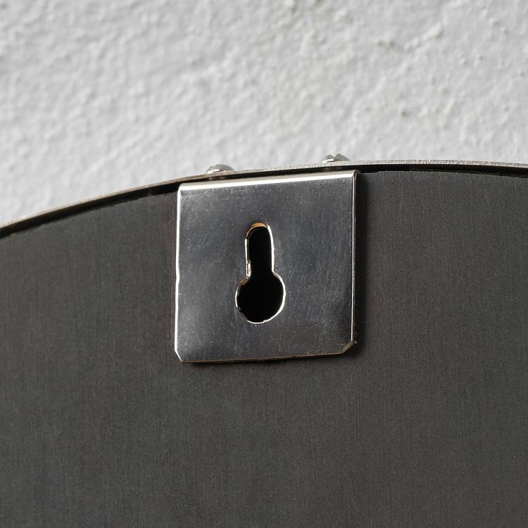 Настенные стальные часы Баухаус Grey Background Modern Wall Clock