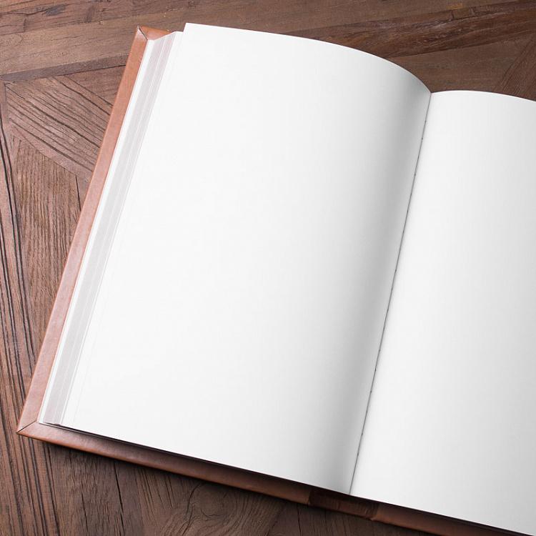 Гостевая записная книга Бленхейм в коже Винтаж Тэн Blenheim Book, Vintage Tan