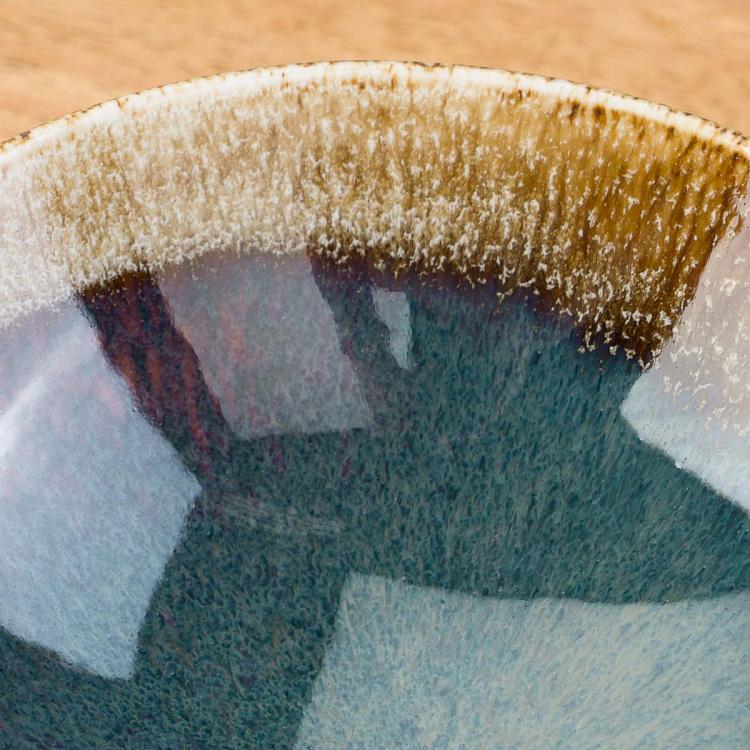 Пиала сине-коричневая Блум Bloom Blue And Brown Bowl