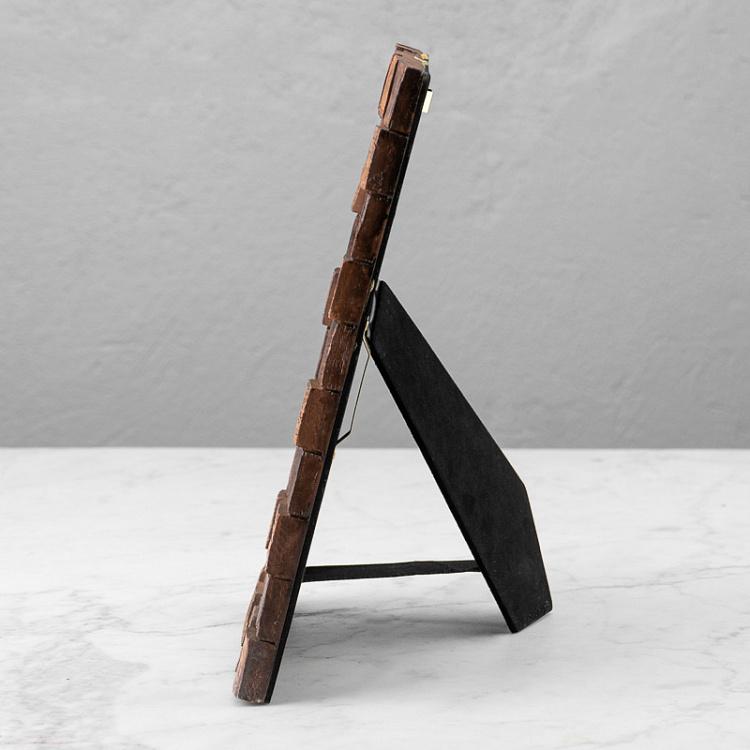 Зеркало с имитацией дерева на раме Wood Imitation Edge Mirror