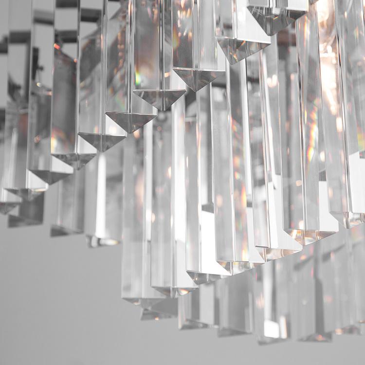 Прямоугольная люстра Одеон, M Odeon Rectangular Chandelier Medium