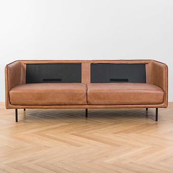 Трёхместный диван Rome 3 Seater натуральная кожа Chestnut Tan