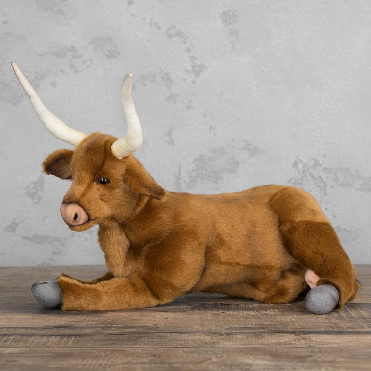 Мягкая игрушка Лежащий бык Bull Lying