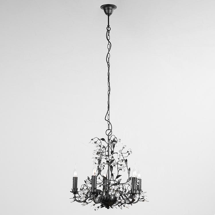 Чёрная люстра Рамбуйе, S Rambouillet Chandelier Black Small