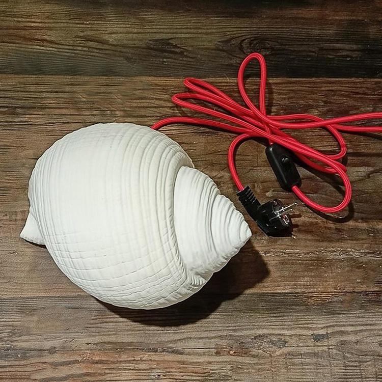 Фарфоровая настольная лампа Ракушка Porcelain Table Lamp Shell