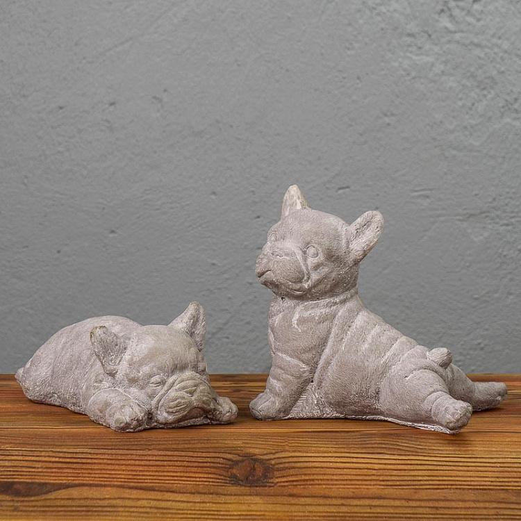 Серая статуэтка Французский бульдог French Bulldog Grey