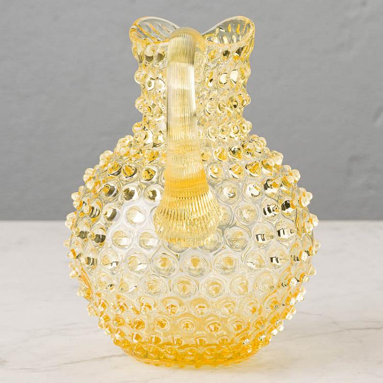 Солнечно-желтый кувшин Диамант Pitcher Hobnail Sun Yellow Large