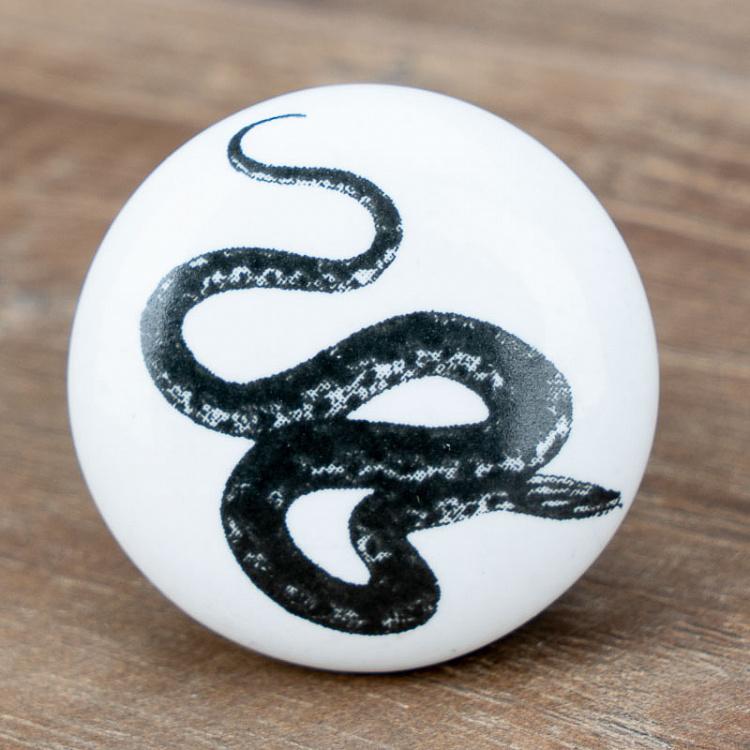 Мебельная ручка-кнопка Змея Snake Knob