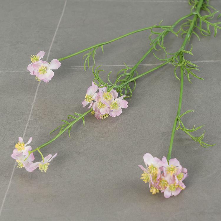 Искусственный нежно-розово-сиреневый ранункулюс Полевой Field Ranunculus Pink Lilac