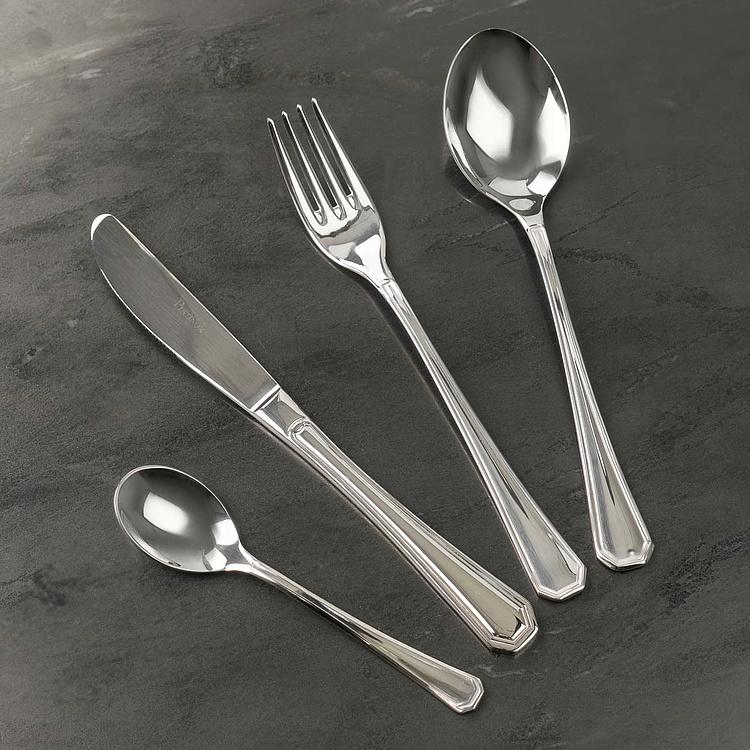 Набор Америка из 24 столовых приборов на 6 персон по 4 предмета в подарочной коробке Лакшери Set Of 24 Cutlery Pieces America Luxury Box