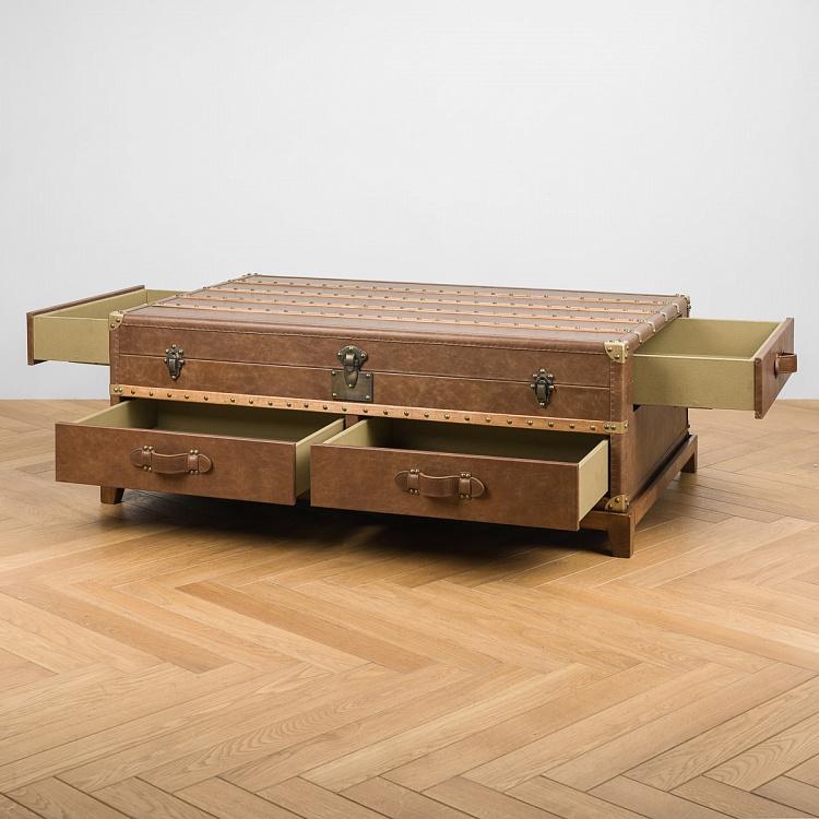 Журнальный стол-сундук Пилигрим, светлое основание Piligrim Coffee Table, Light Wood RM