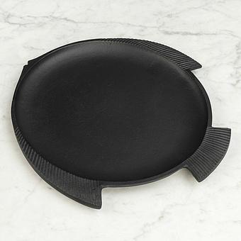 Round Fish Dish Big Black