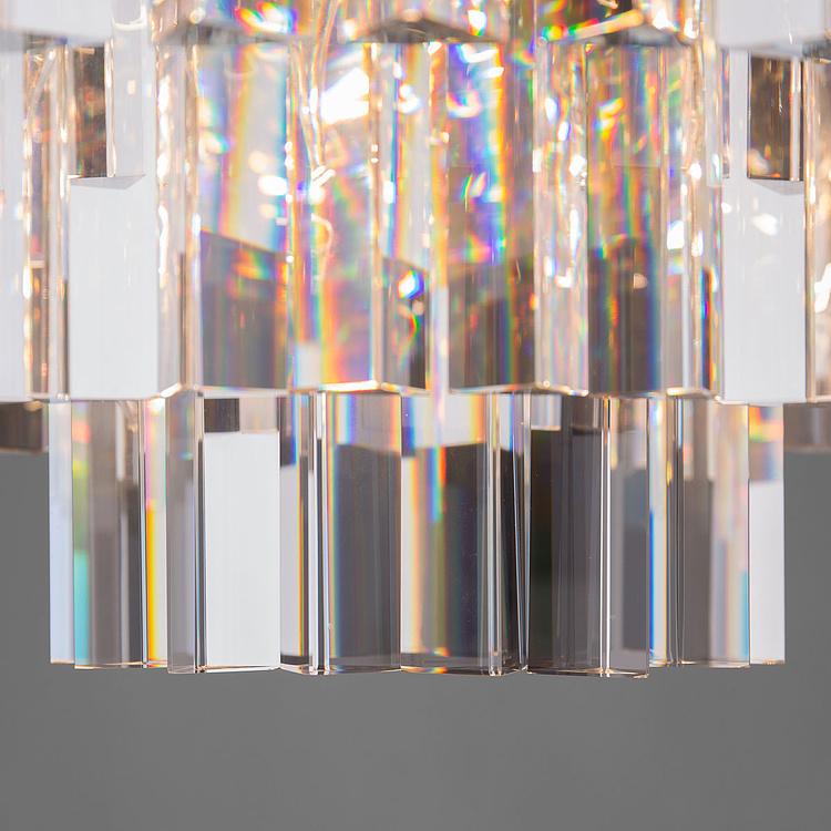 Накладная каскадная люстра Одеон с тремя кольцами Odeon Chandelier Flush 3 Rings