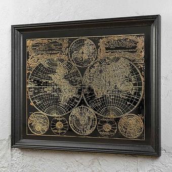 Mirrored Wall Art Hemispheres