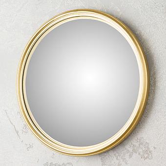 Gold Frame Convex Mirror Small