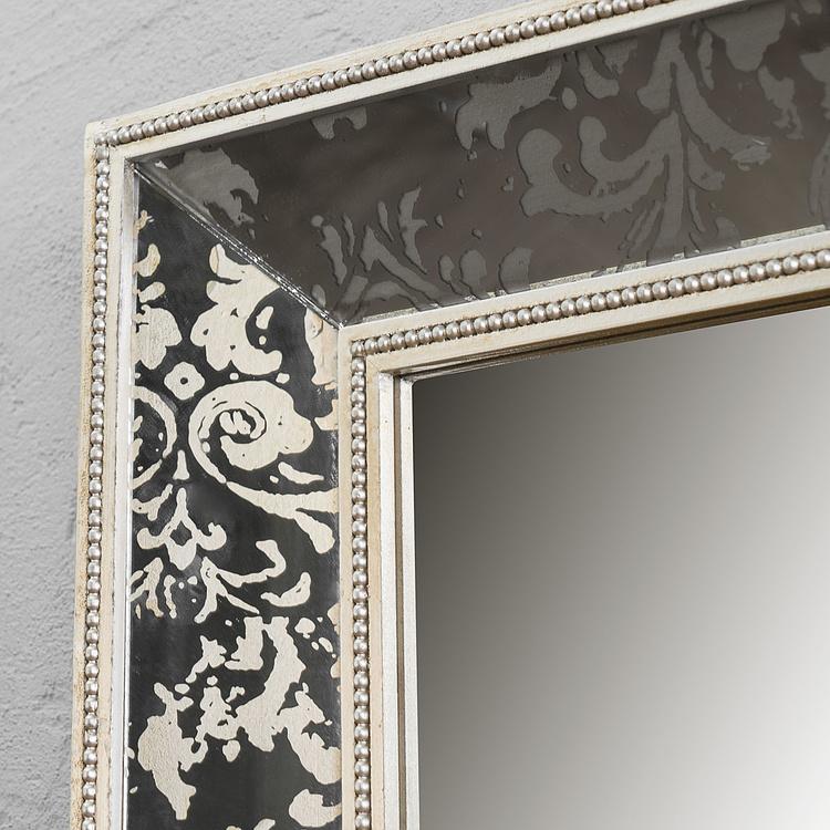 Зеркало с растительным золотистым орнаментом Wall Mirror With Pattern