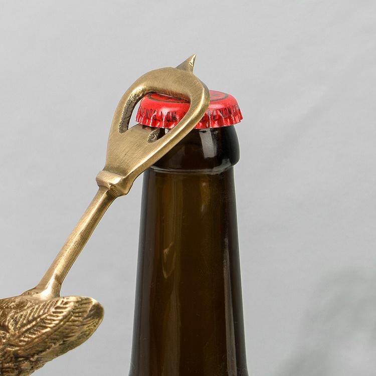 Открывашка Золотистый фламинго Flamingo Bottle Opener