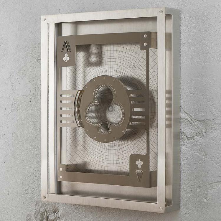 Арт-объект с подсветкой Туз Треф  Hustle Ace Of Clubs