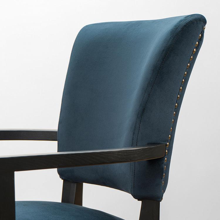 Стул Мами с подлокотниками, чёрные ножки Mami Dining Chair With Arms, Oak Black