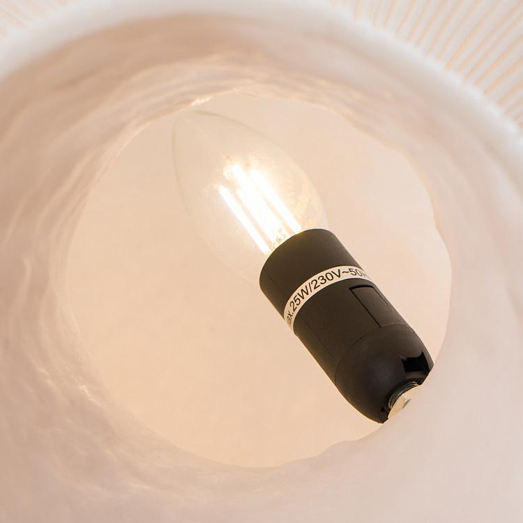 Ребристая настольная лампа с лампочкой внутри Гриб Ribbed Mushroom Lamp Large