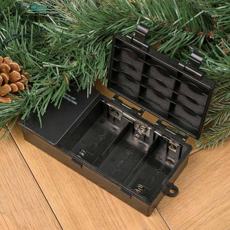 Еловая гирлянда с ягодами и шишками 70 Led Berry Pine Garland 180 cm