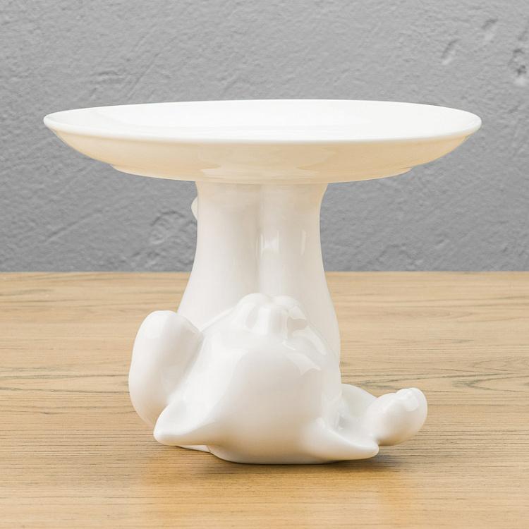 Сервировочная подставка-тортовница Котик, M Decorative Plate Cat Medium