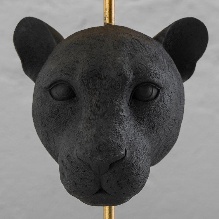 Настольная лампа с чёрным абажуром Чёрная пантера Black Panther Table Lamp With Black Shade