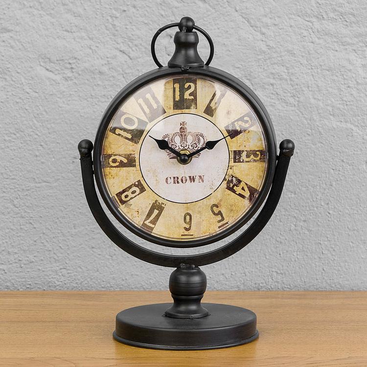 Настольные часы на подставке Корона  Crown Vintage Clock On Stand