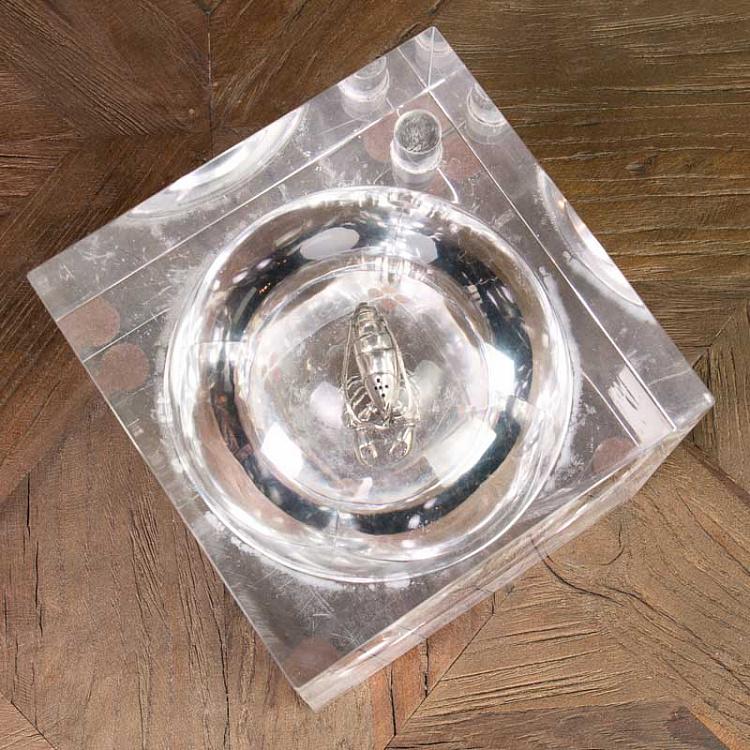 Статуэтка Элегантный куб со сферой внутри, S Elegant Cube With Sphere Small