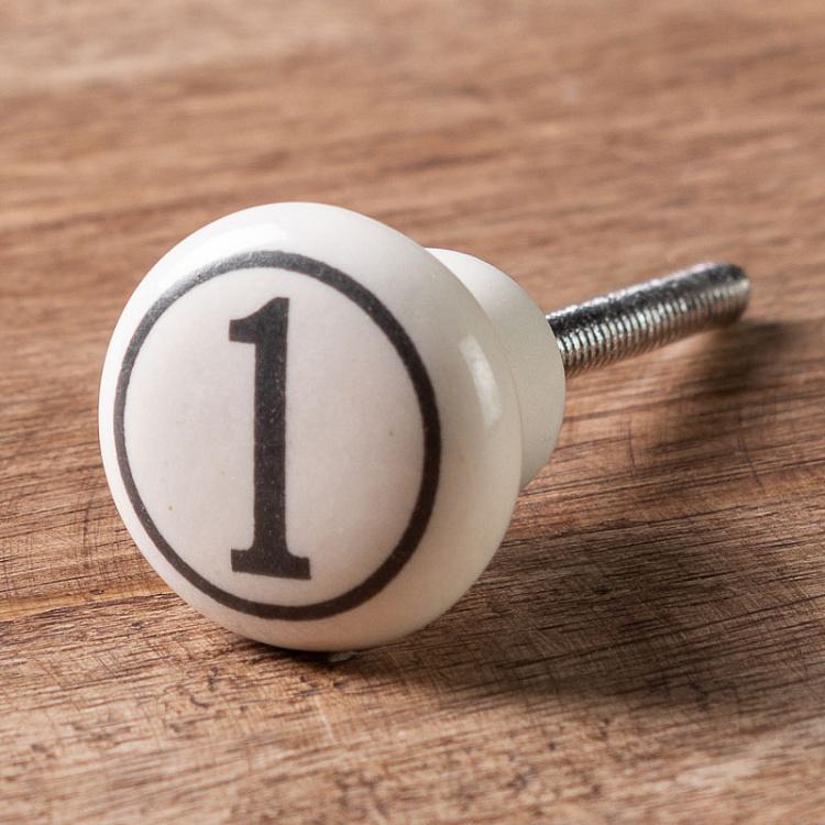 Мебельная ручка-кнопка Пишущая машинка №1 Typewriter №1 Knob