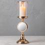 Подсвечник Metal Mirror Candle Holder Gold