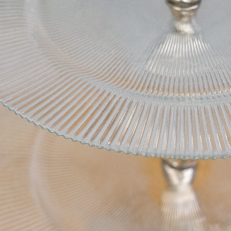 Двухуровневая сервировочная подставка с птицами Atelier 2 Tier Plates Clear