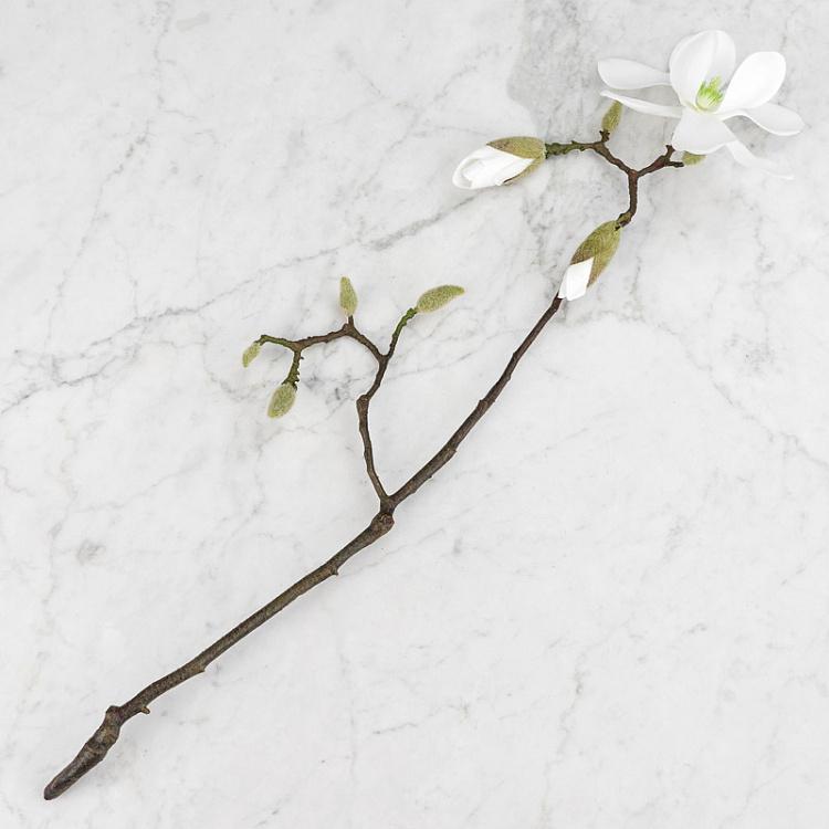 Искусственная магнолия белая Magnolia Branch White 75 cm