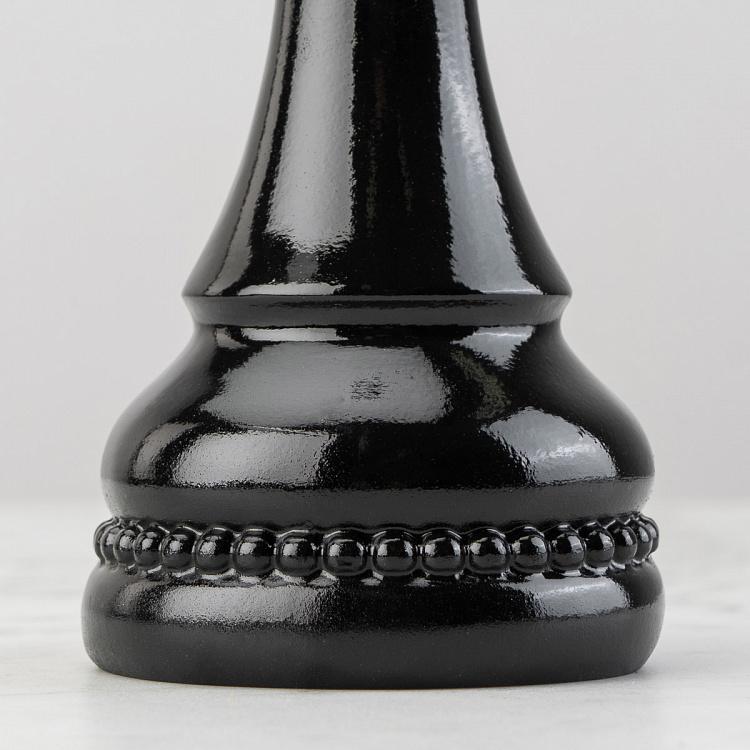 Статуэтка Шахматная фигура Королева Chess Queen Shiny Black