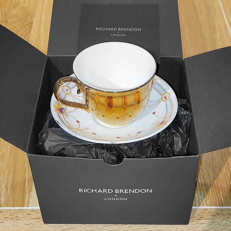 Чайная пара Reflect Soenson Crown China золото Reflect Soenson Crown China Gold