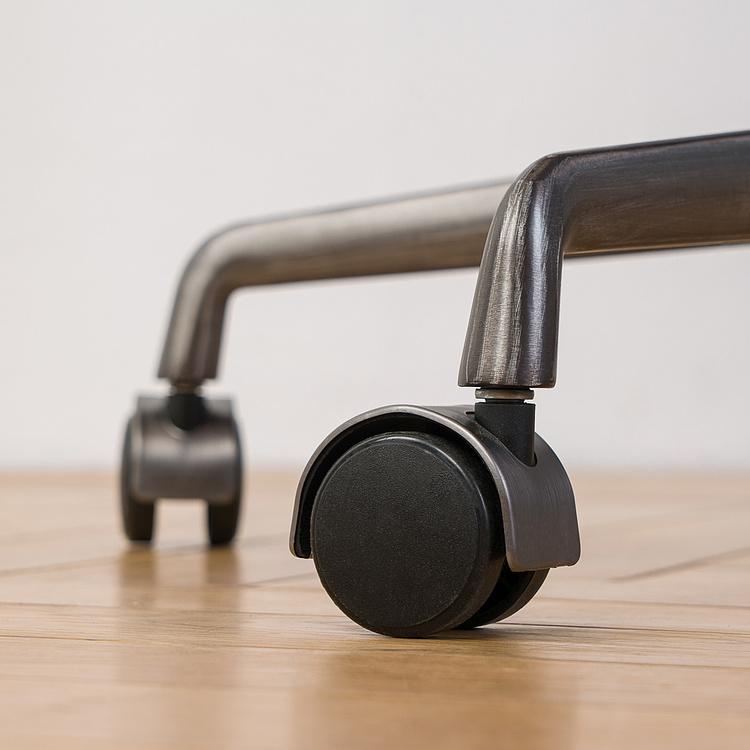 Рабочее кресло Турин, красно-коричневые подлокотники Ufficio Torino Armchair, Red Brown Wood D