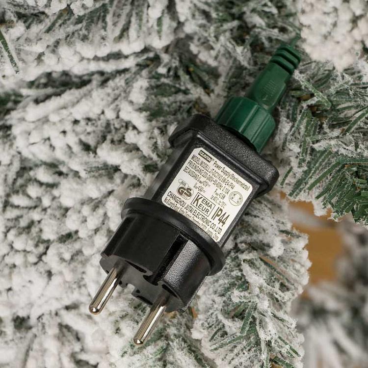 Искусственная заснеженная новогодняя ёлка с led-гирляндой, 152 см Snow-Covered Spruce With 250 LED Bulbs 152 cm