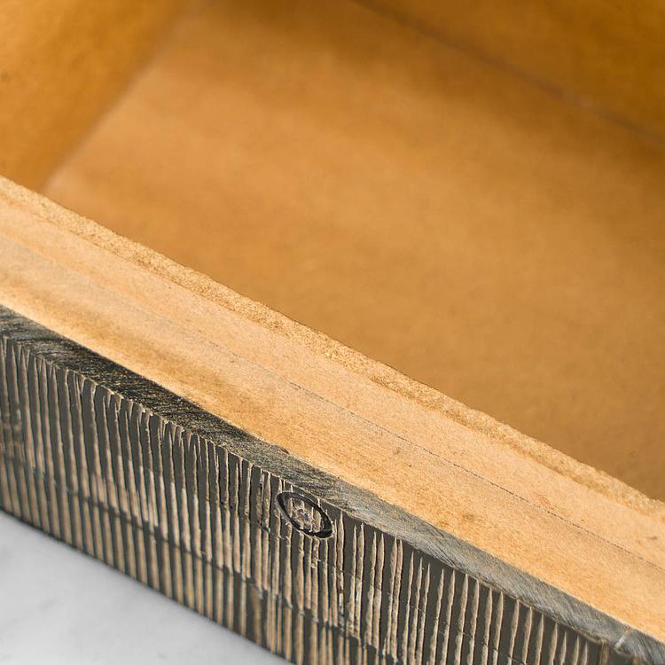 Шкатулка из рога Эмир, S Emir Horn Box Grey And Black Small