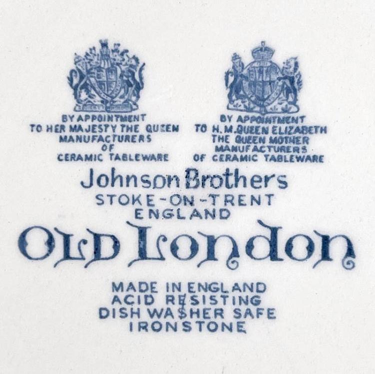 Винтажная суповая тарелка Старый Лондон Vintage Soup Plate Old London