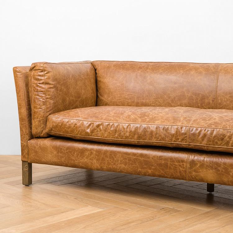 Трёхместный диван Томми, светлые ножки Tommy 3 Seater, Light Brown Wood D