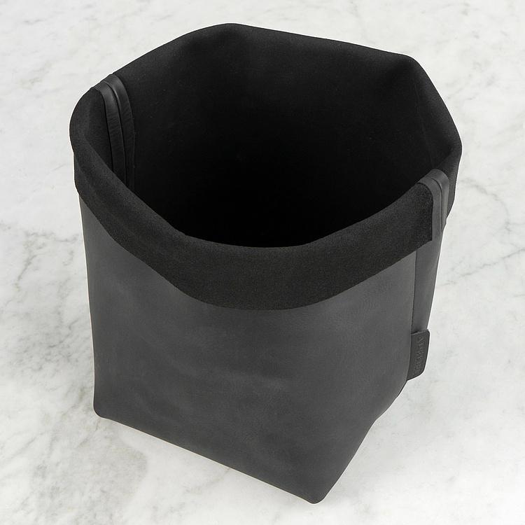 Кожаная корзина для хранения Leather Storage Basket