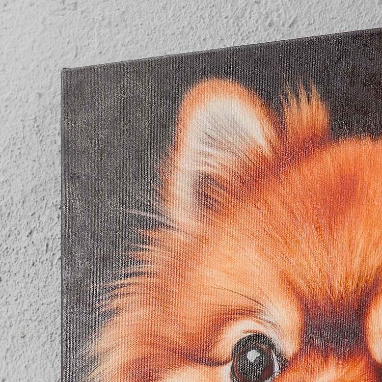 Картина Шпиц 2, холст, акрил Canvas Acrylic Painting Pomeranian 2