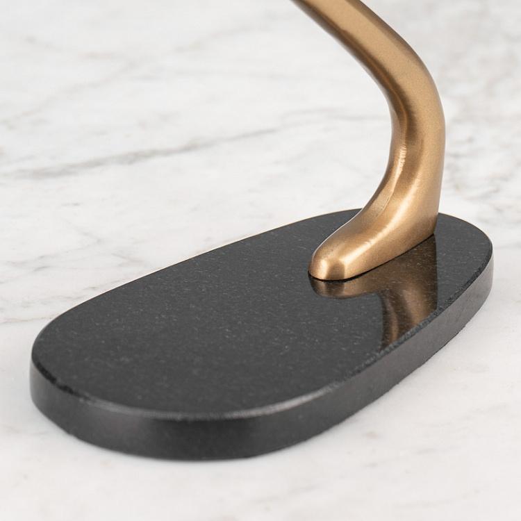 Статуэтка Самолет золотого цвета на подставке Golden Plane On Base