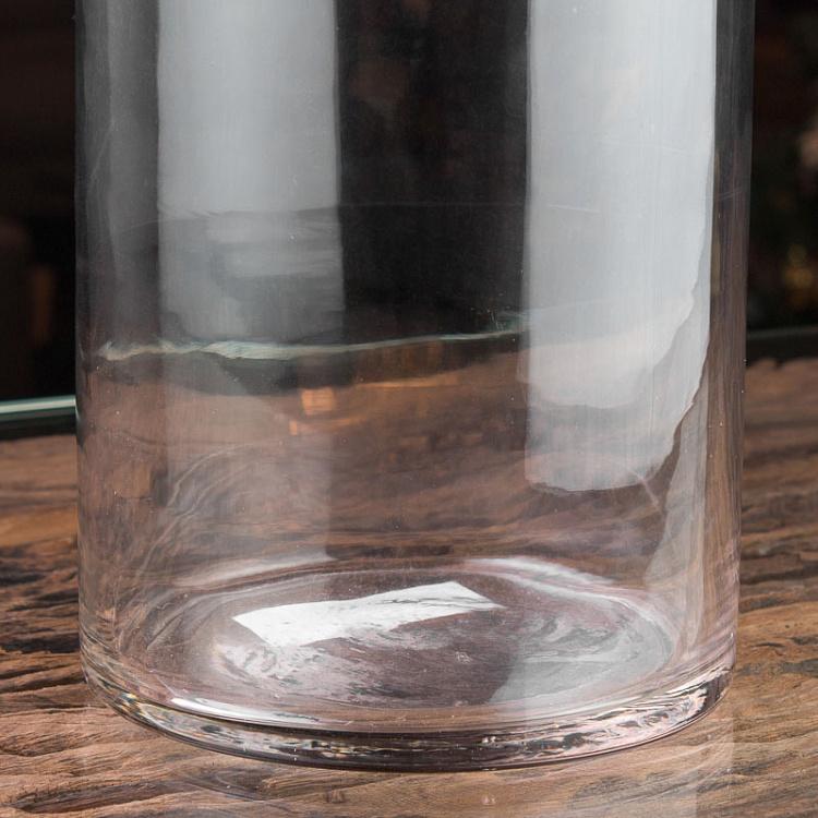 Стеклянная банка с металлической крышкой, L Glass Box With Metal Cover Top Large