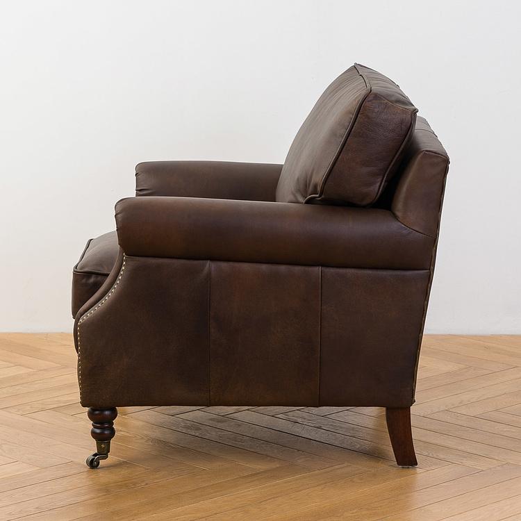Кресло Джон, красно-коричневые ножки John Armchair, Red Brown Wood D