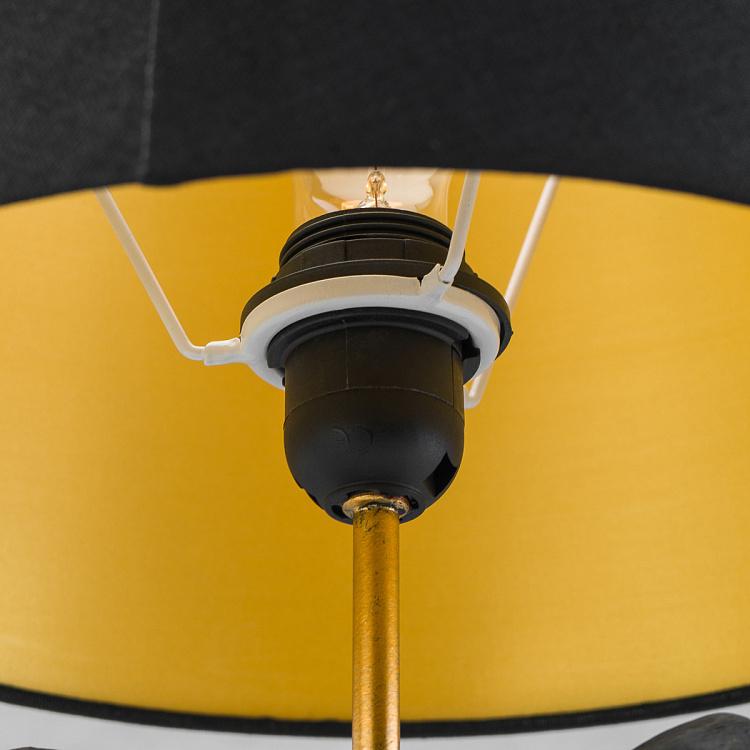 Настольная лампа с чёрным абажуром Чёрная пантера Black Panther Table Lamp With Black Shade