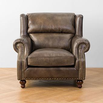 Кресло Churchill Armchair RM натуральная кожа Antique Master