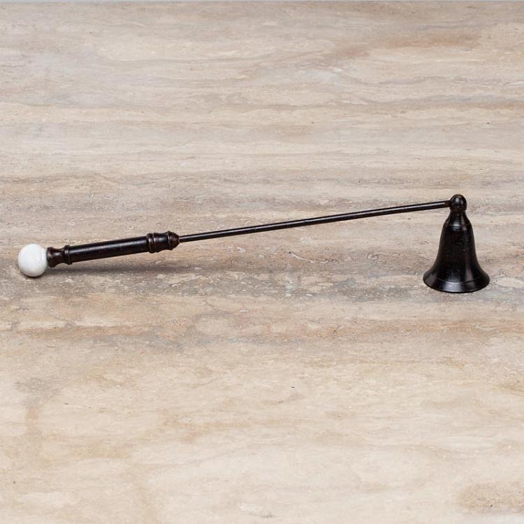 Тушитель для свечи с фарфоровым наконечником Candle Snuffer With Porcelain