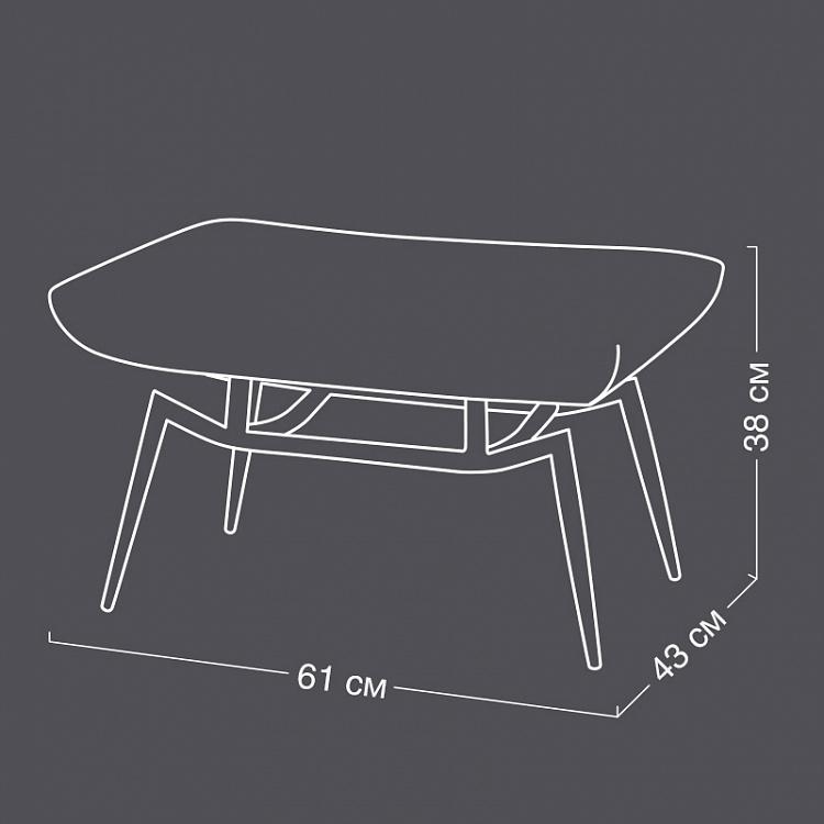 Банкетка Бельфьоре, бронзовые ножки Belfiore Footstool, Bronze